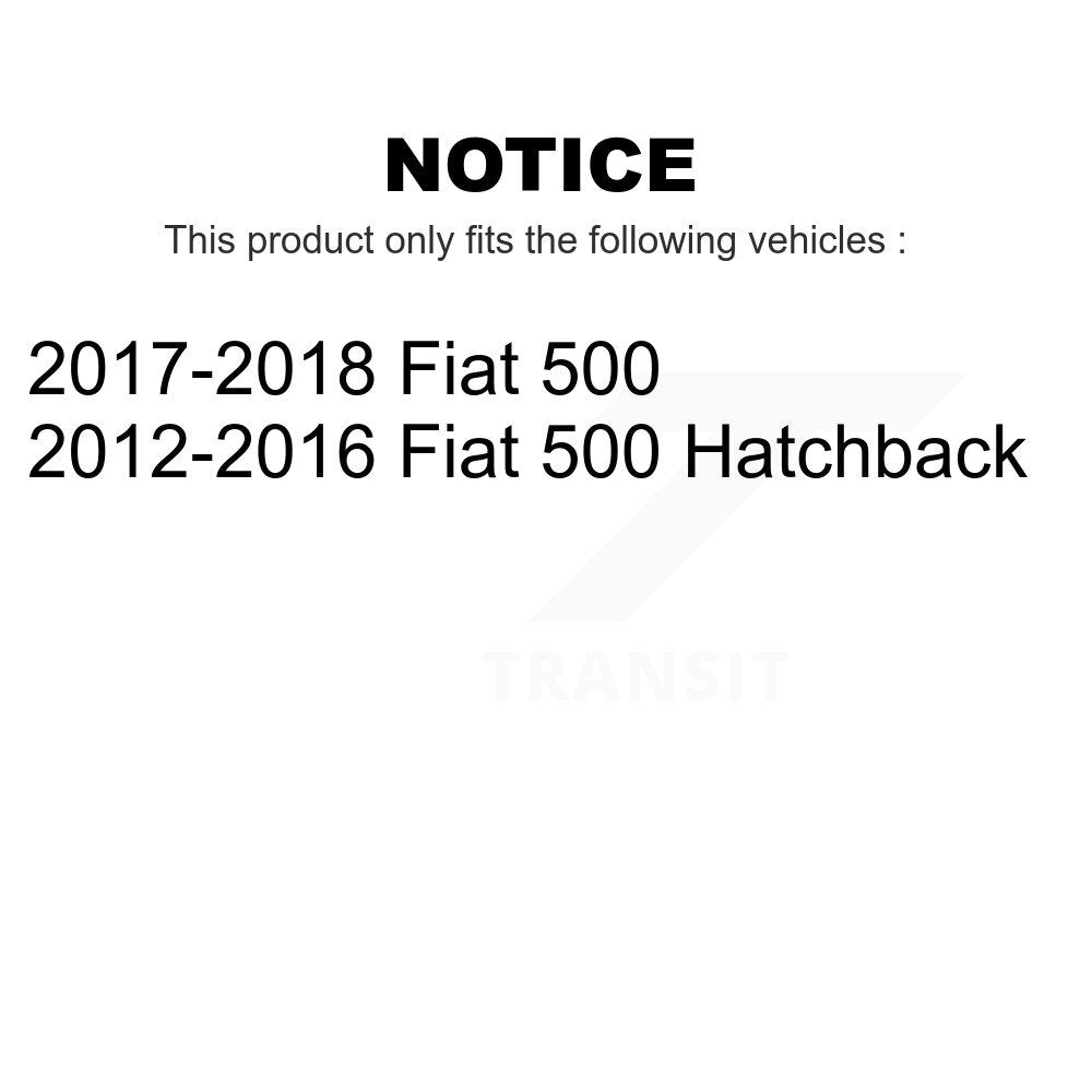 Front Rear Wheel Bearing And Hub Assembly Kit For Fiat 500 K70-101684
