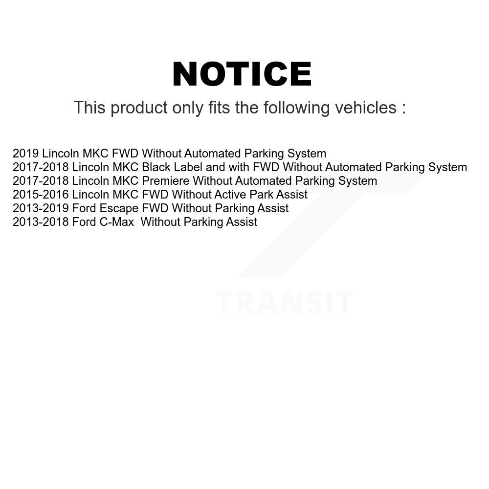 Front Rear Wheel Bearing And Hub Assembly Kit For Ford Escape Lincoln MKC C-Max K70-101677