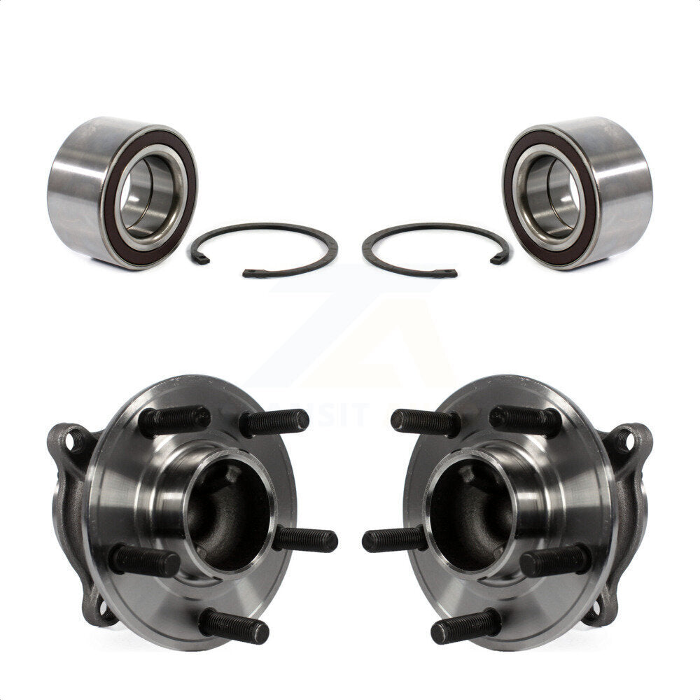 Front Rear Wheel Bearing And Hub Assembly Kit For Ford Focus Without Active Park Assist K70-101676