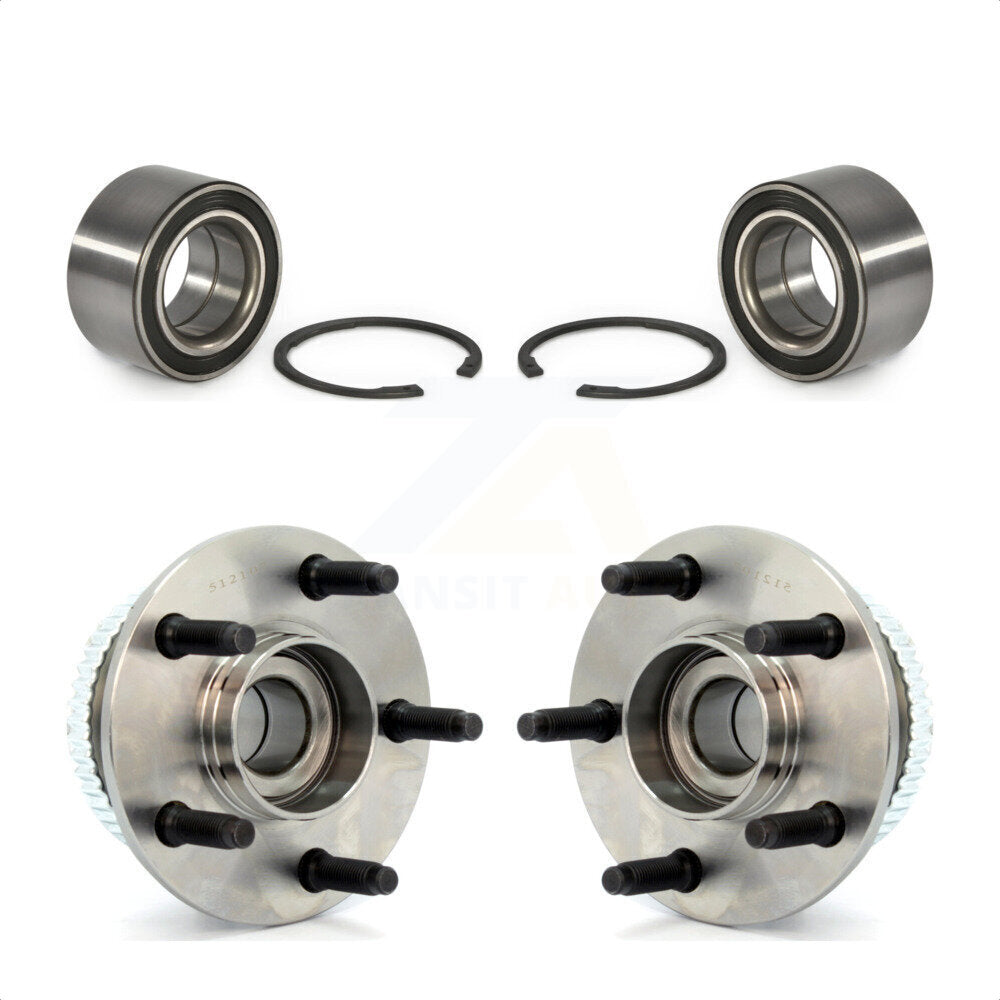 Front Rear Wheel Bearing And Hub Assembly Kit For Ford Taurus Mercury Sable Lincoln Continental K70-101696