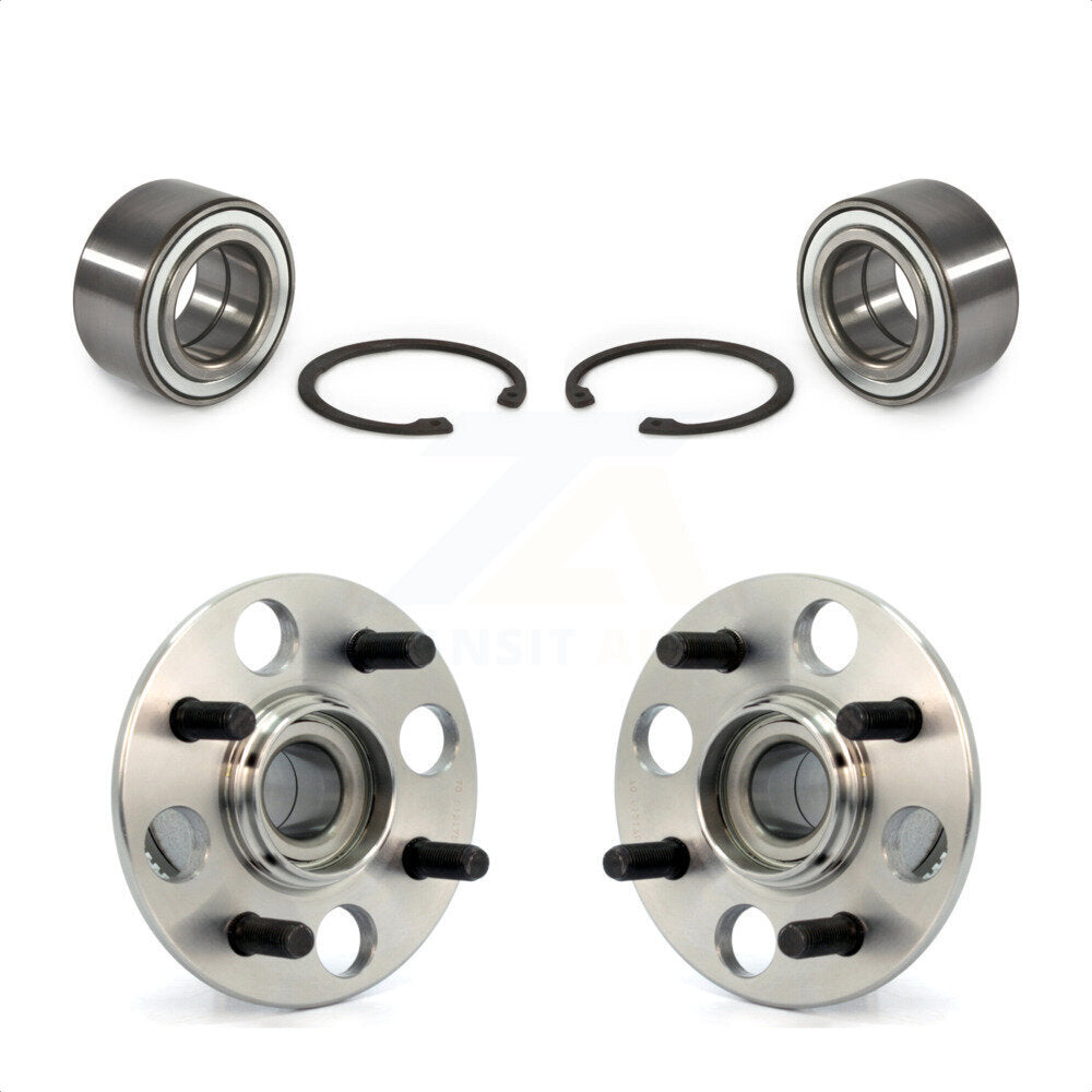 Front Rear Wheel Bearing And Hub Assembly Kit For Honda Civic Acura EL K70-101546