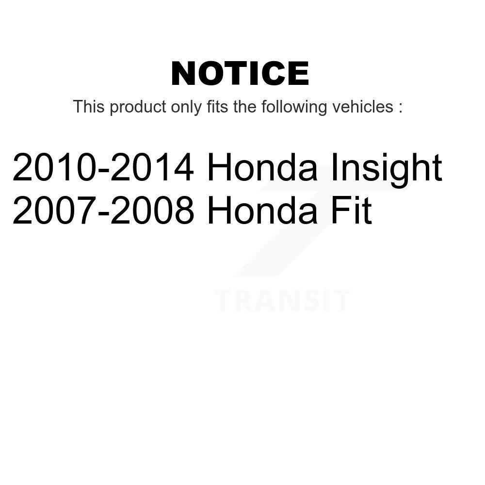 Front Rear Wheel Bearing And Hub Assembly Kit For Honda Fit Insight K70-101643