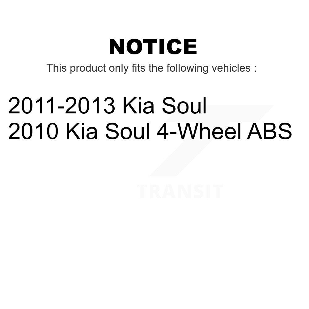Front Rear Wheel Bearing And Hub Assembly Kit For Kia Soul K70-101648