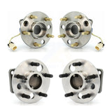 Front Rear Wheel Bearing & Hub Assembly Kit For 1991 Buick LeSabre Non-ABS With 33 Splines K70-101165