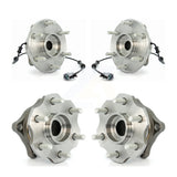 Front Rear Wheel Bearing & Hub Assembly Kit For 2005-2007 Nissan Armada With Internal ABS K70-101295