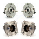 Front Rear Wheel Bearing & Hub Assembly Kit For 2007-2011 Nissan Versa Non-ABS K70-101275