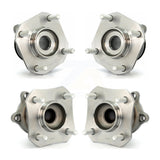 Front Rear Wheel Bearing & Hub Assembly Kit For 2007-2012 Nissan Sentra 2.0L with 4-Wheel ABS K70-101267