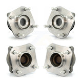 Front Rear Wheel Bearing & Hub Assembly Kit For 2007-2012 Nissan Sentra 2.0L with Non-ABS K70-101268