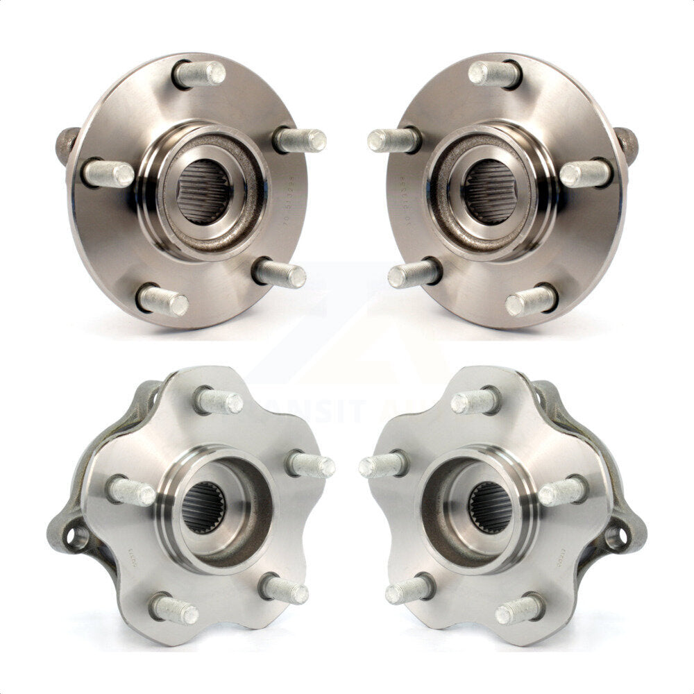 Front Rear Wheel Bearing & Hub Assembly Kit For 2008-2013 Nissan Rogue AWD K70-101269