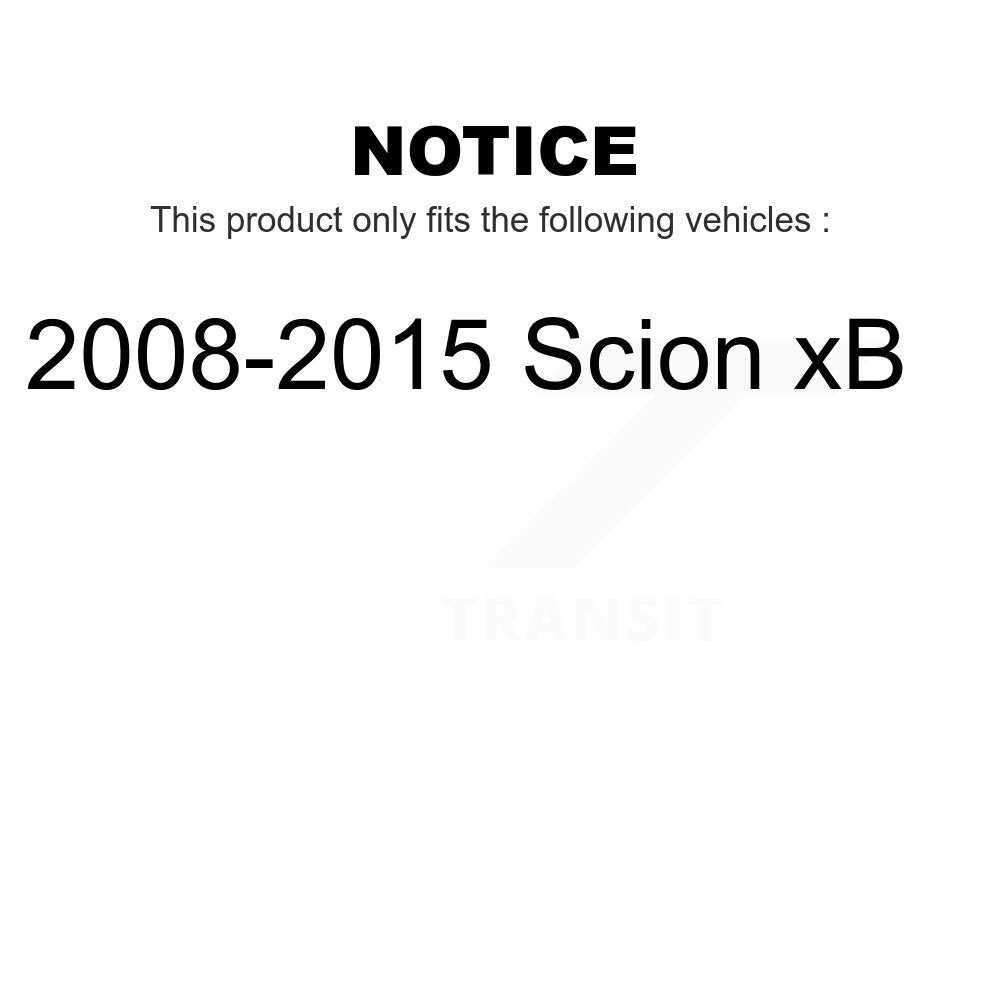 Front Rear Wheel Bearing & Hub Assembly Kit For 2008-2015 Scion xB K70-101244