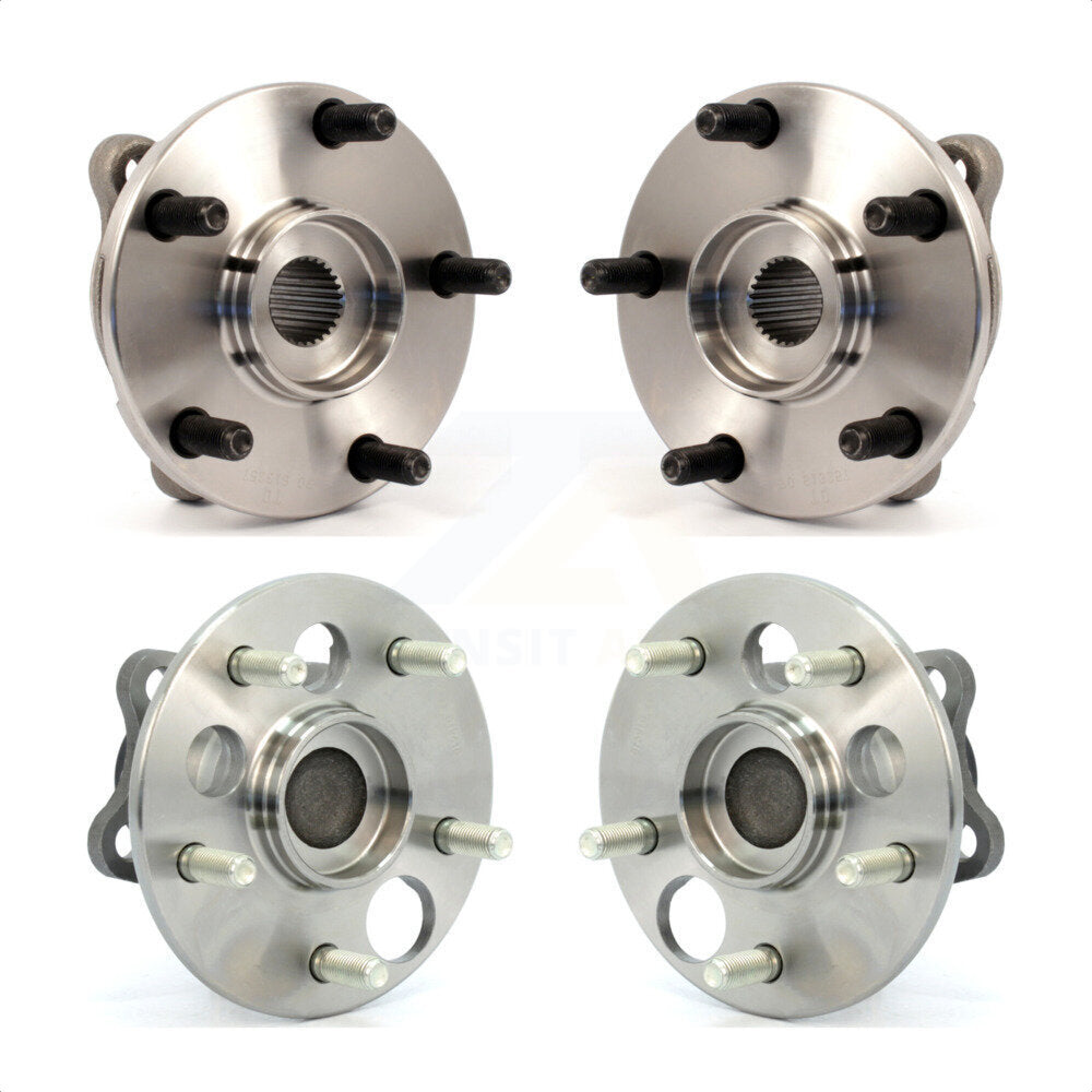 Front Rear Wheel Bearing & Hub Assembly Kit For 2008-2015 Scion xB K70-101244