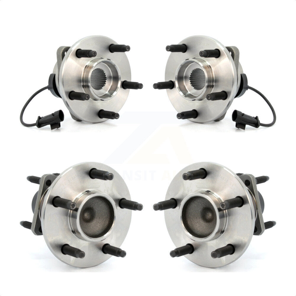 Front Rear Wheel Bearing & Hub Assembly Kit For 2008 Chevrolet Cobalt 2.0L With 5 Lug Wheels K70-101210