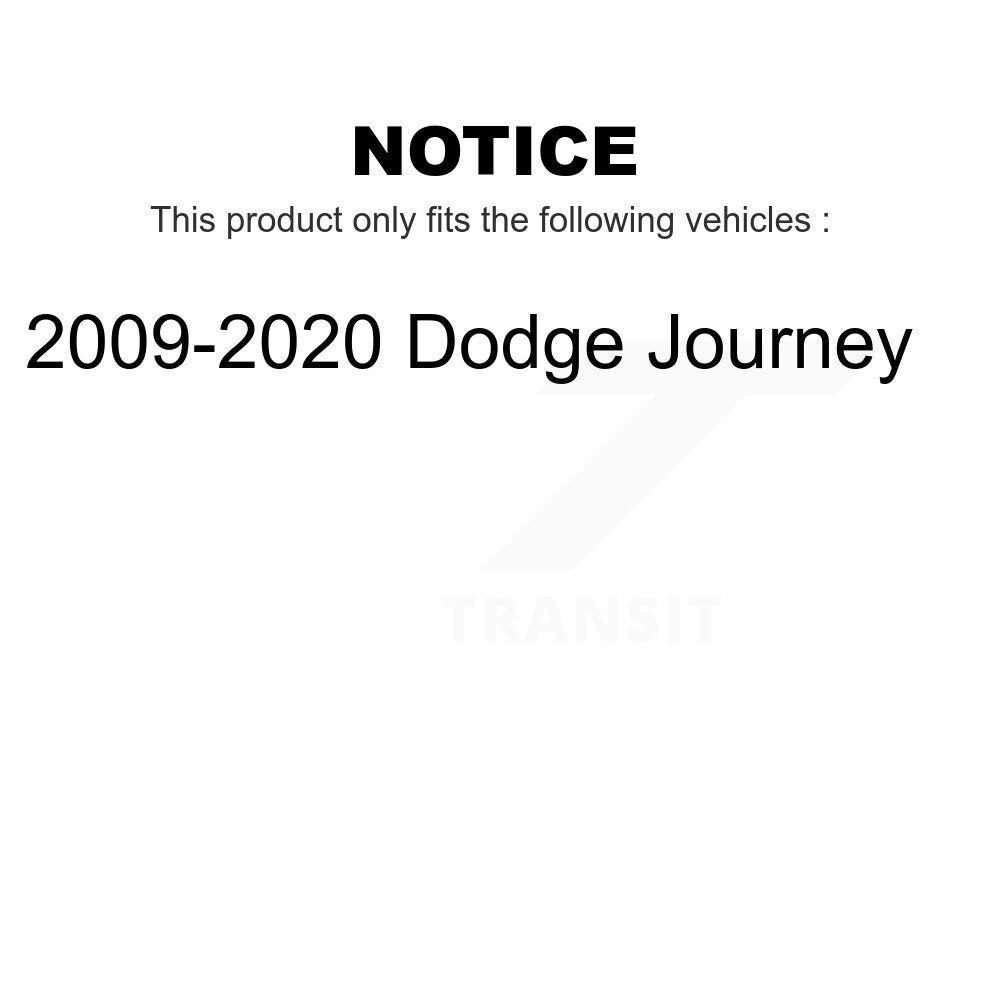 Front Rear Wheel Bearing & Hub Assembly Kit For 2009-2020 Dodge Journey K70-101765