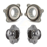Front Rear Wheel Bearing & Hub Assembly Kit For 2009 Audi A4 Quattro Convertible With 32mm Inner Diameter K70-101834