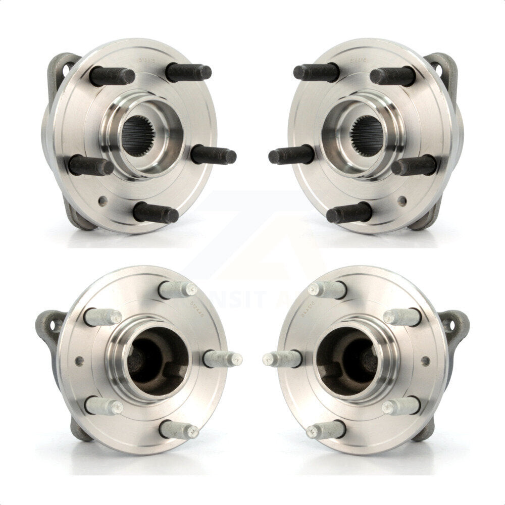 Front Rear Wheel Bearing & Hub Assembly Kit For 2011-2012 Chevrolet Cruze K70-101279
