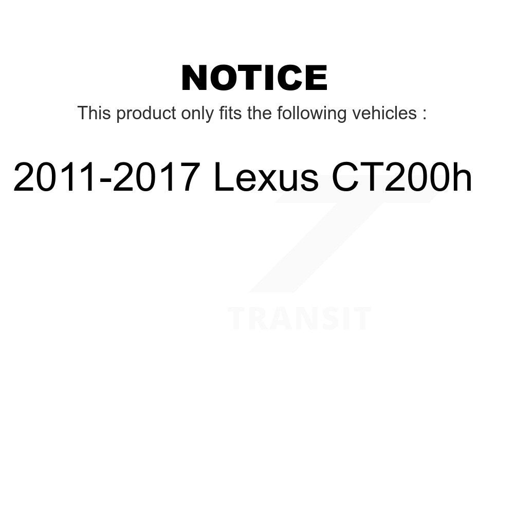 Front Rear Wheel Bearing & Hub Assembly Kit For 2011-2017 Lexus CT200h K70-101828