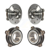 Front Rear Wheel Bearing & Hub Assembly Kit For 2012-2014 BMW X1 AWD K70-101432