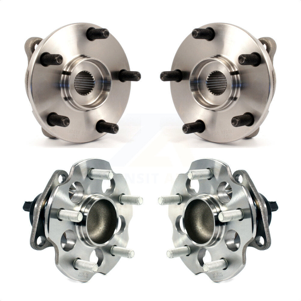 Front Rear Wheel Bearing & Hub Assembly Kit For 2012-2018 Toyota Prius V K70-101245