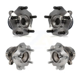 Front Rear Wheel Bearing & Hub Assembly Kit For 2013-2017 Nissan LEAF K70-101463