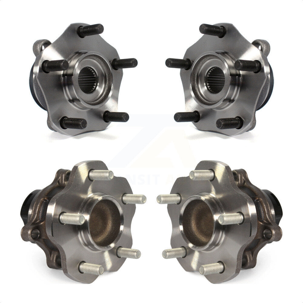 Front Rear Wheel Bearing & Hub Assembly Kit For 2015-2018 Chevrolet City Express K70-101439