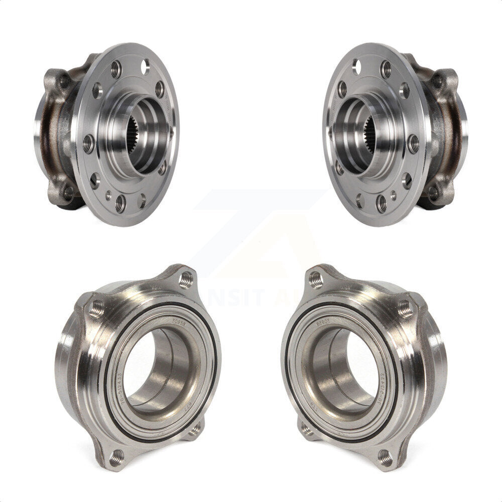 Front Rear Wheel Bearing & Hub Assembly Kit For 2017-2018 Mercedes-Benz E400 Convertible Coupe K70-101858