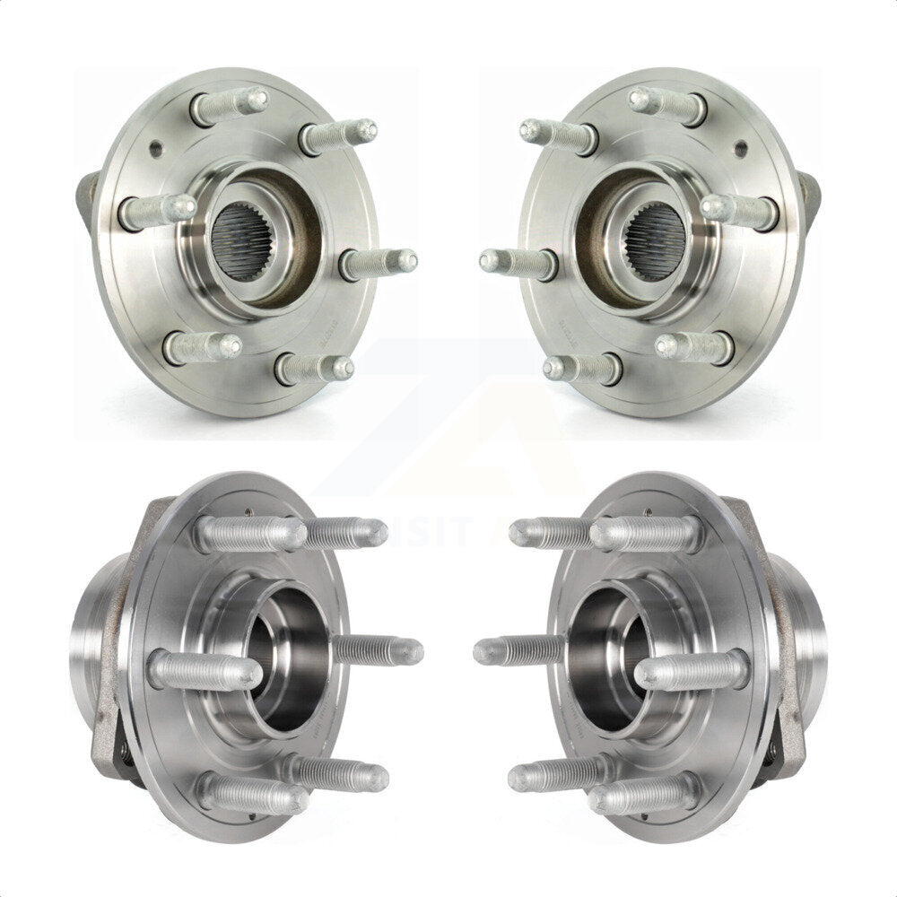Front Rear Wheel Bearing & Hub Assembly Kit For 2017 Buick Enclave AWD K70-101813