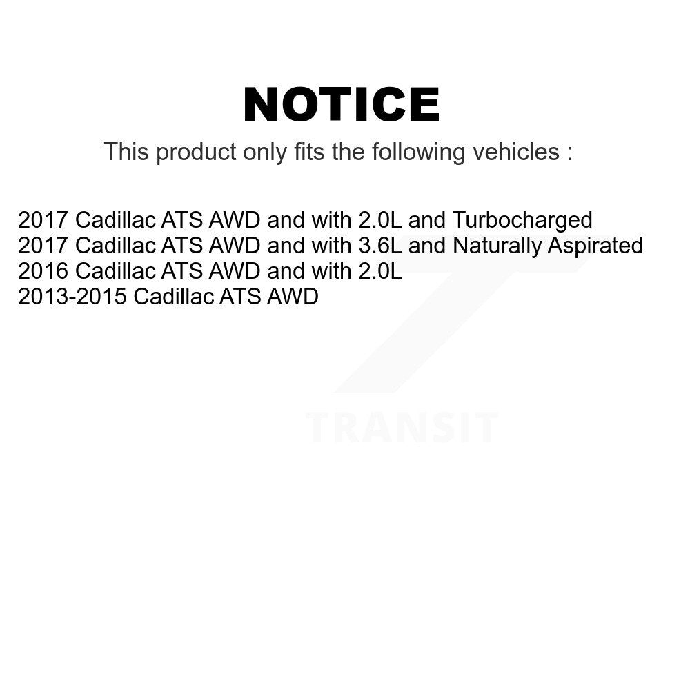 Front Rear Wheel Bearing & Hub Assembly Kit For Cadillac ATS K70-101733
