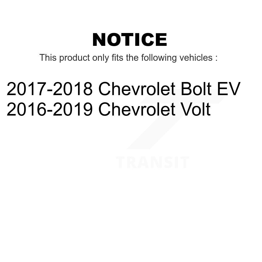 Front Rear Wheel Bearing & Hub Assembly Kit For Chevrolet Volt Bolt EV K70-101820