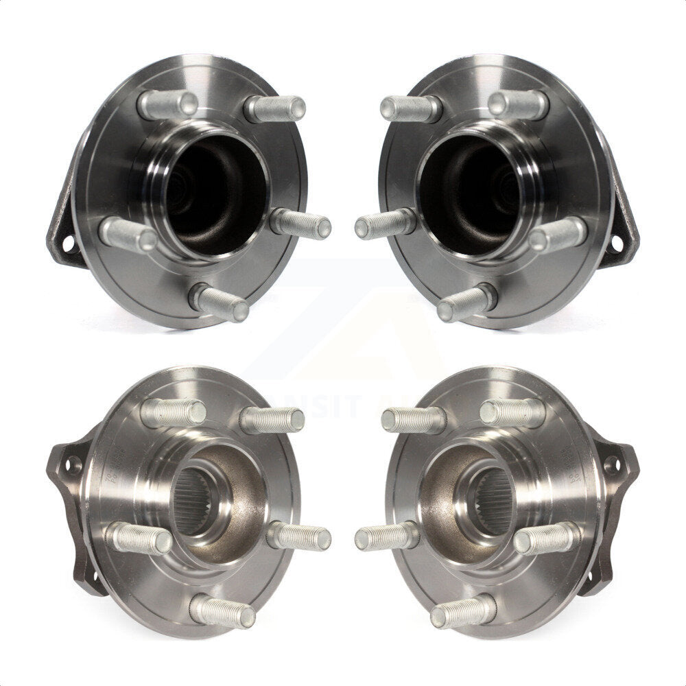 Front Rear Wheel Bearing & Hub Assembly Kit For Dodge Charger Challenger Chrysler 300 K70-101430