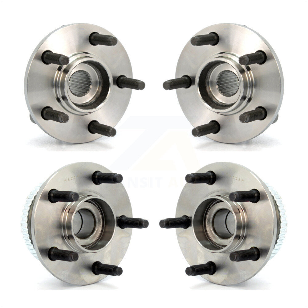 Front Rear Wheel Bearing & Hub Assembly Kit For Ford Taurus Mercury Sable Lincoln Continental K70-101167