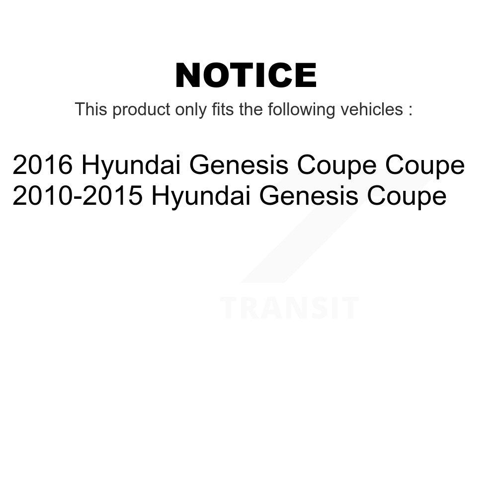 Front Rear Wheel Bearing & Hub Assembly Kit For Hyundai Genesis Coupe K70-101285
