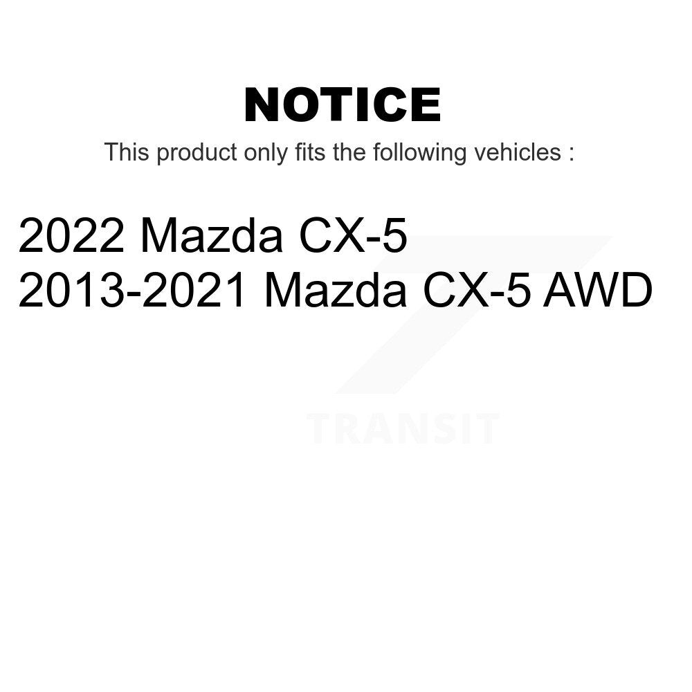 Front Rear Wheel Bearing & Hub Assembly Kit For Mazda CX-5 K70-101286