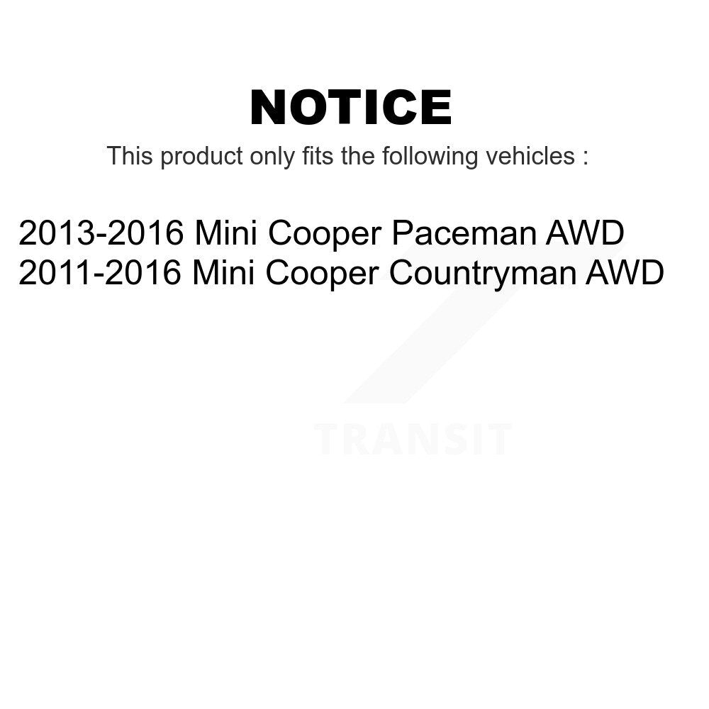 Front Rear Wheel Bearing & Hub Assembly Kit For Mini Cooper Countryman Paceman AWD K70-101745