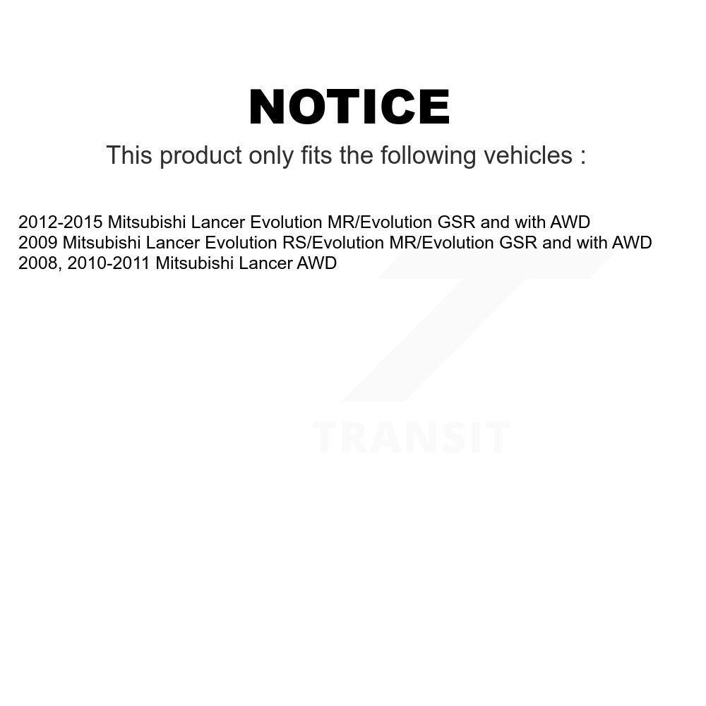 Front Rear Wheel Bearing & Hub Assembly Kit For Mitsubishi Lancer K70-101272