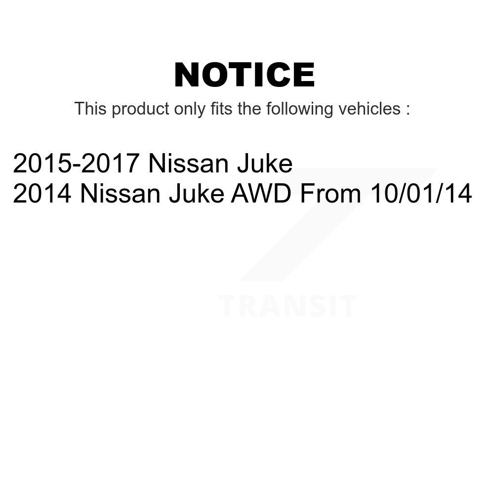 Front Rear Wheel Bearing & Hub Assembly Kit For Nissan Juke K70-101359