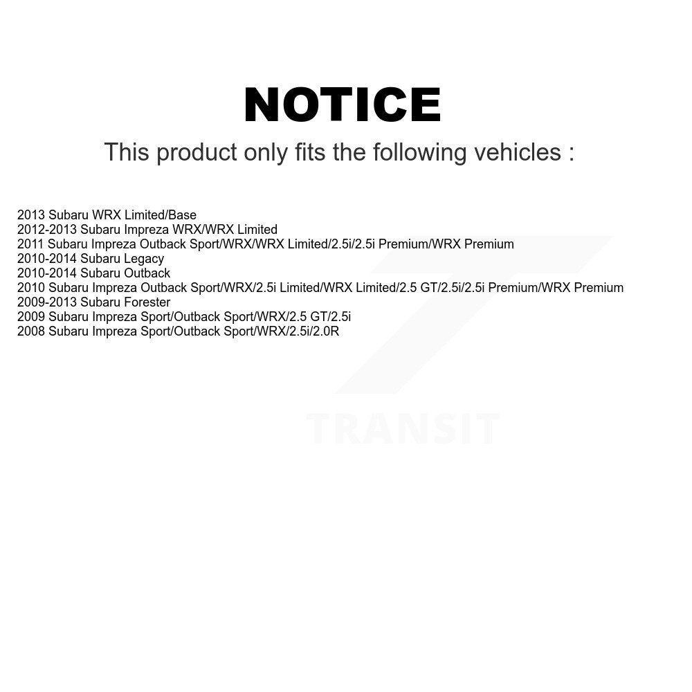 Front Rear Wheel Bearing & Hub Assembly Kit For Subaru Outback Forester Impreza Legacy WRX K70-101217