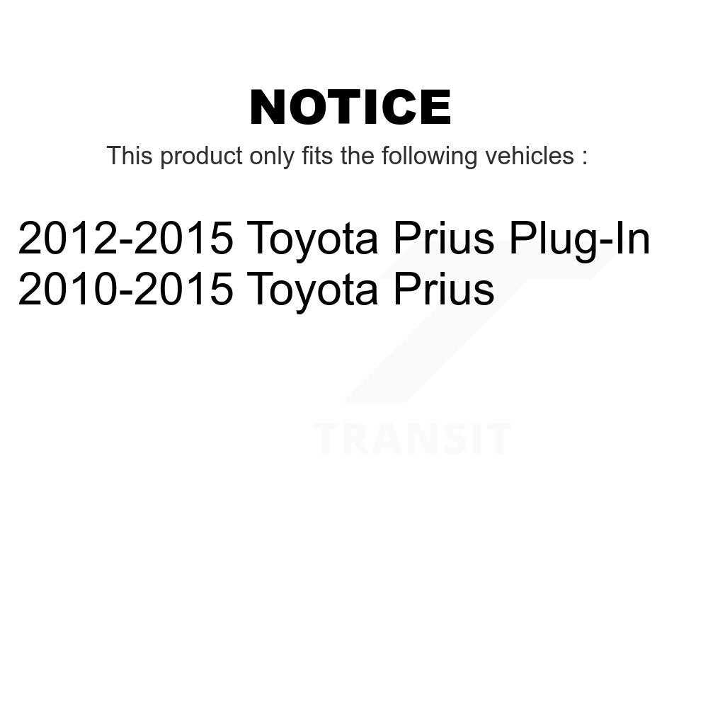 Front Rear Wheel Bearing & Hub Assembly Kit For Toyota Prius Plug-In K70-101261