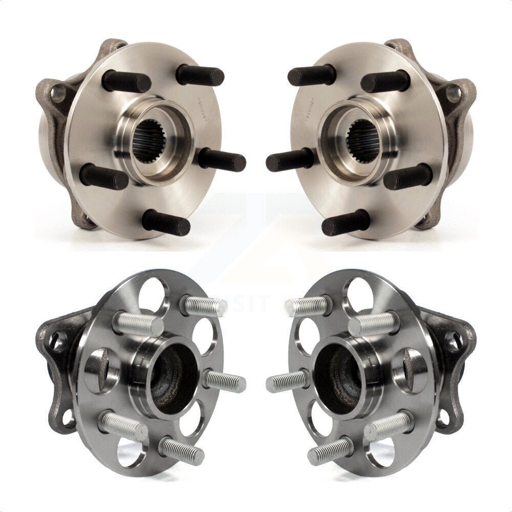 Front Rear Wheel Bearing & Hub Assembly Kit For Toyota Prius Plug-In K70-101261