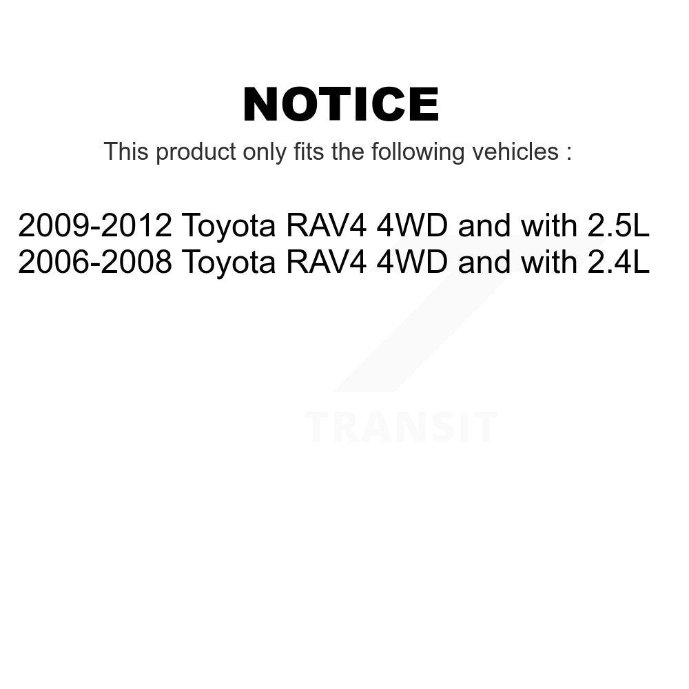 Front Rear Wheel Bearing & Hub Assembly Kit For Toyota RAV4 K70-101242