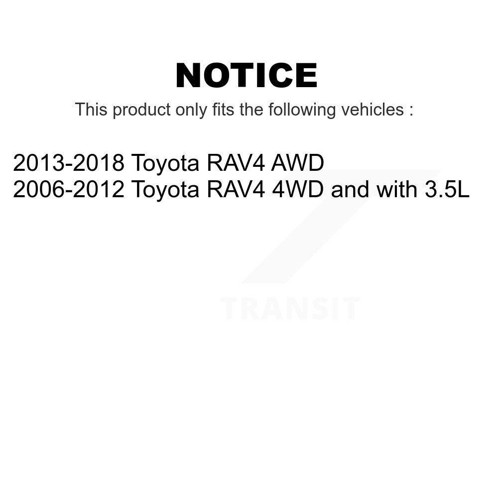 Front Rear Wheel Bearing & Hub Assembly Kit For Toyota RAV4 K70-101247