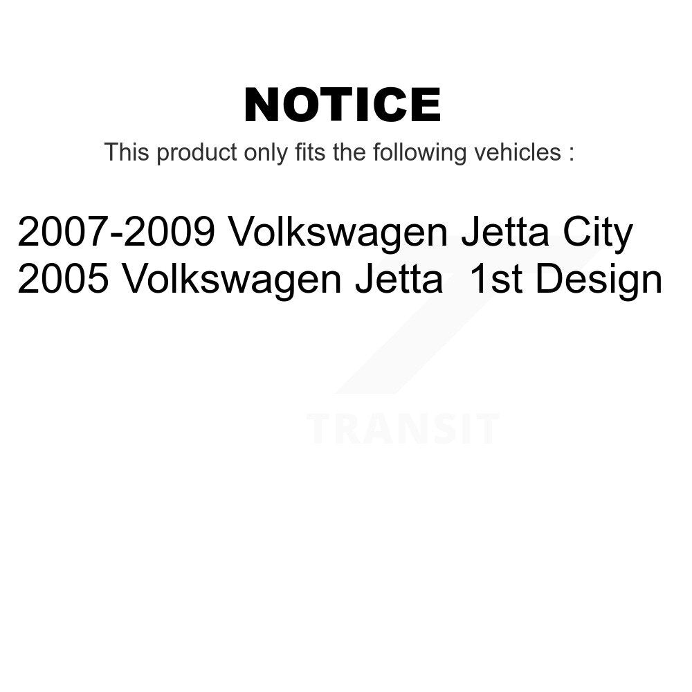 Front Rear Wheel Bearing & Hub Assembly Kit For Volkswagen Jetta City K70-101236