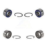 Front Rear Wheel Bearing Kit For 1988 Audi 80 Quattro Non-ABS K70-101133
