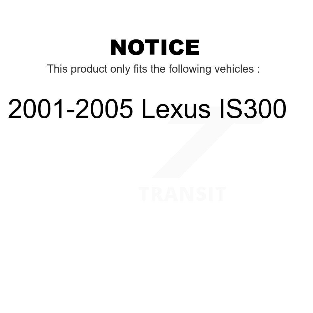 Front Rear Wheel Bearing Kit For 2001-2005 Lexus IS300 K70-101155