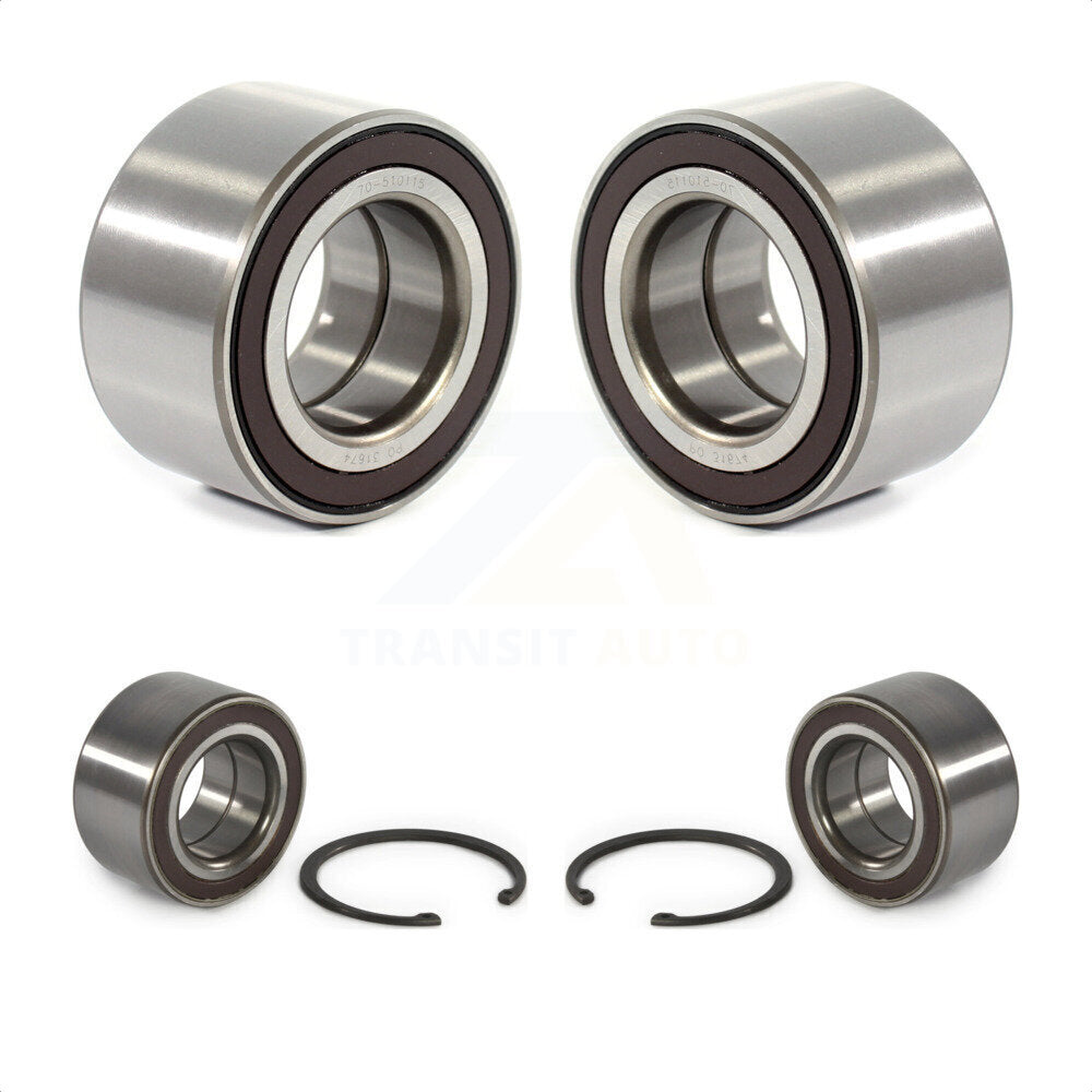 Front Rear Wheel Bearing Kit For 2014-2018 Ford Fiesta ST K70-101444