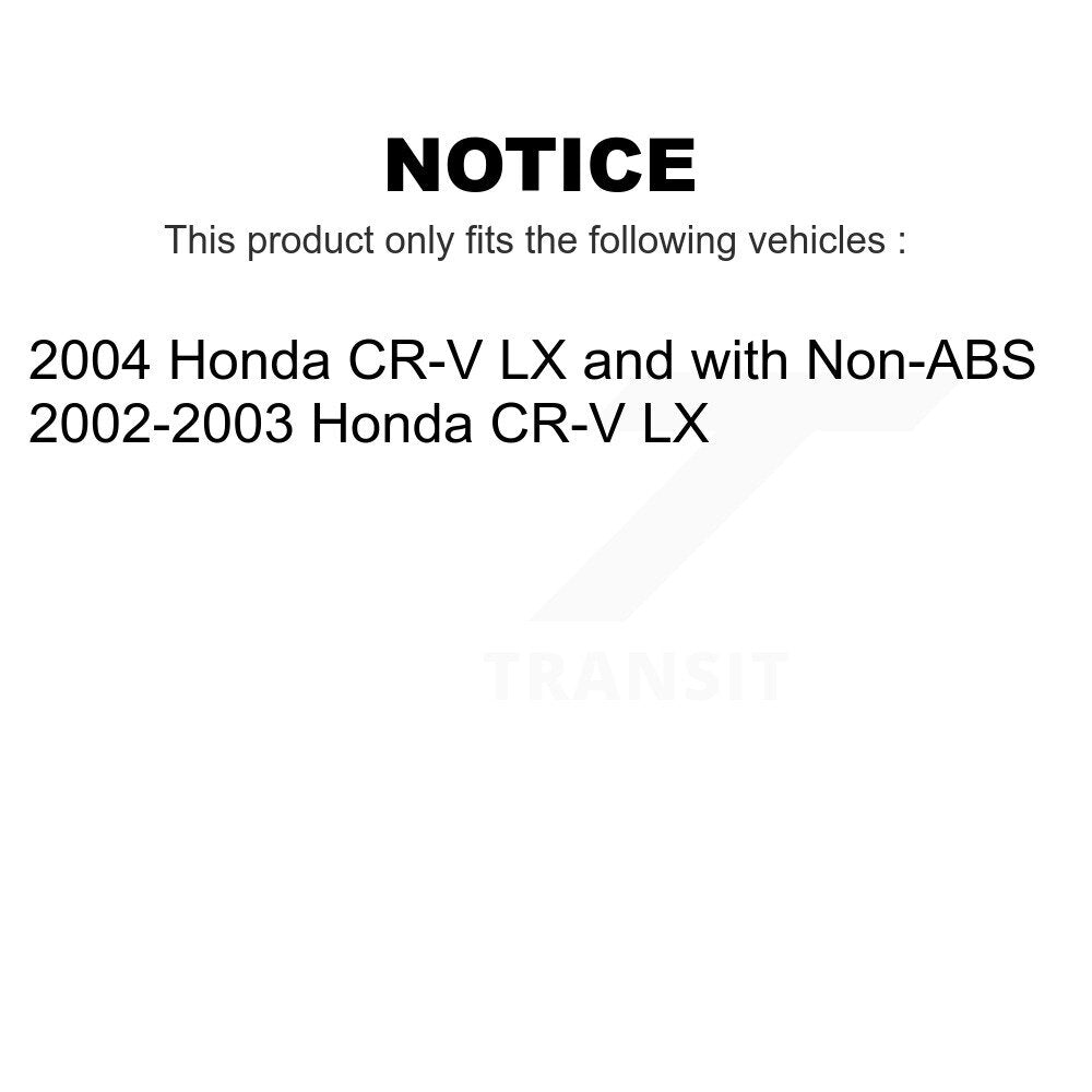Front Rear Wheel Bearing Kit For Honda CR-V K70-101135