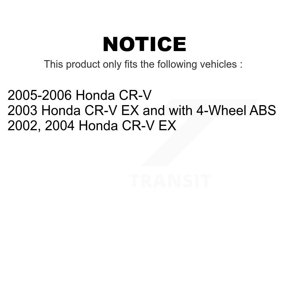 Front Rear Wheel Bearing Kit For Honda CR-V K70-101141