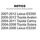 Front Right Outer Steering Tie Rod End 72-ES80602 For Toyota Camry Lexus Avalon ES350 Solara ES330