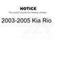 Front Right Suspension Stabilizer Bar Link Kit TOR-K750015 For 2003-2005 Kia Rio