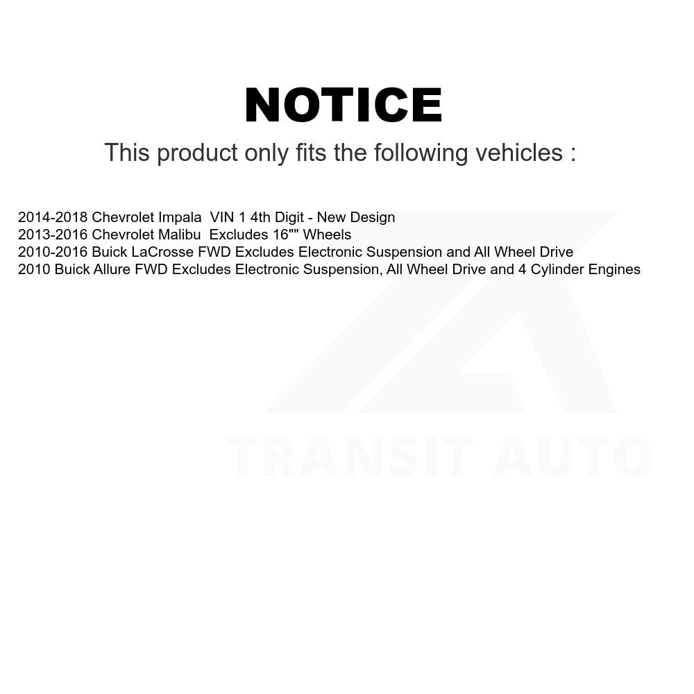 Front Right Suspension Strut Coil Spring Assembly 78A-11036 For Chevrolet Malibu Impala Buick LaCrosse Limited Allure