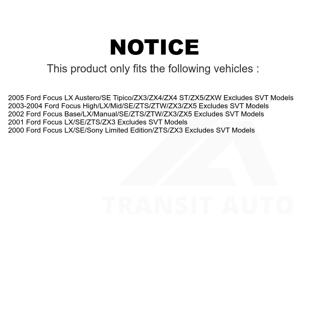 Front Right Suspension Strut Coil Spring Assembly 78A-11062 For Ford Focus Excludes SVT Models